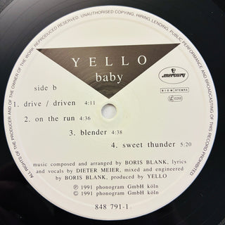 Yello – Baby LP (NM) - schallplattenparadis