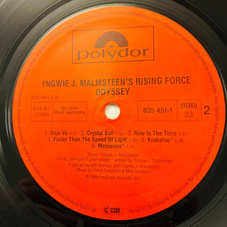 Yngwie J. Malmsteen's Rising Force ‎– Odyssey LP (VG+) - schallplattenparadis