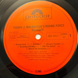 Yngwie J. Malmsteen's Rising Force ‎– Odyssey LP (VG+) - schallplattenparadis