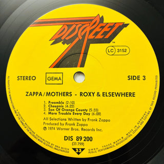 Zappa / Mothers – Roxy & Elsewhere Doppel LP (VG+) - schallplattenparadis