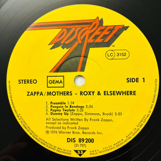 Zappa / Mothers – Roxy & Elsewhere Doppel LP (VG+) - schallplattenparadis
