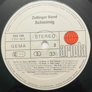 Zeltinger Band ‎– Schleimig LP mit OIS (VG+) - schallplattenparadis