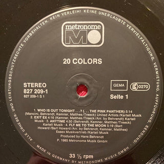 20 Colors ‎– 20 Colors LP (VG+) - schallplattenparadis