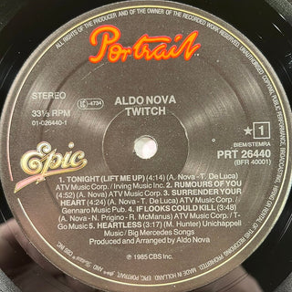 Aldo Nova ‎– Twitch LP mit OIS (NM) - schallplattenparadis