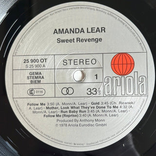 Amanda Lear ‎– Sweet Revenge LP mit Poster (NM) - schallplattenparadis