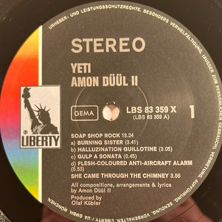 Amon Düül II ‎– Yeti LP (VG+) - schallplattenparadis