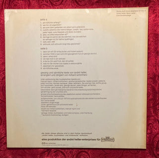 André Heller - Neue Lieder LP (VG) - schallplattenparadis