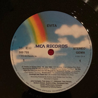 Andrew Lloyd Webber, Tim Rice - Evita Doppel LP (VG) - schallplattenparadis