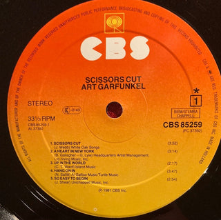 Art Garfunkel - Scissors Cut LP mit OIS (VG) - schallplattenparadis