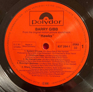 Barry Gibb ‎– Music From The Original Soundtrack 'Hawks' LP mit OIS (NM) - schallplattenparadis