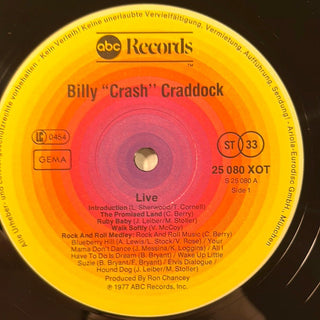 Billy 'Crash' Craddock ‎– Live! LP (VG+) - schallplattenparadis