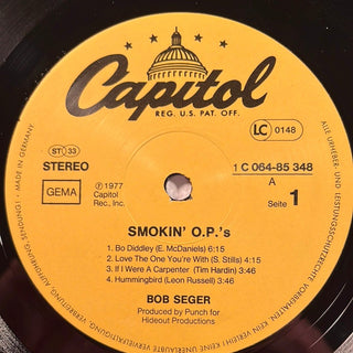 Bob Seger ‎– Smokin' O.P.'S LP (VG+) - schallplattenparadis