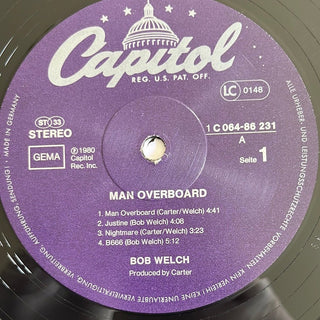 Bob Welch ‎– Man Overboard LP mit OIS (NM) - schallplattenparadis