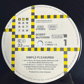 Bobby McFerrin ‎– Simple Pleasures LP (NM) - schallplattenparadis