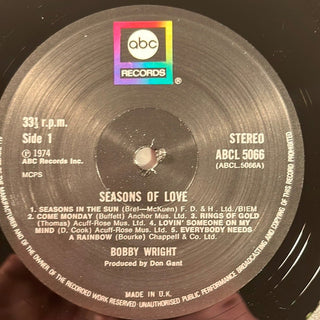 Bobby Wright ‎– Seasons Of Love LP (NM) - schallplattenparadis
