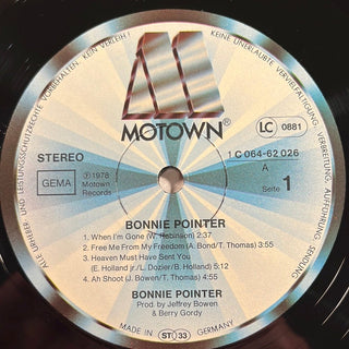 Bonnie Pointer ‎– Bonnie Pointer LP (NM) - schallplattenparadis