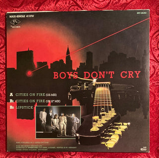 Boys don´t Cry - Cities on Fire (US Mix) Maxi-Single (VG+) - schallplattenparadis