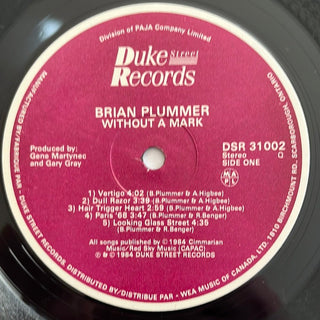 Brian Plummer ‎– Without A Mark LP mit OIS (VG+) - schallplattenparadis