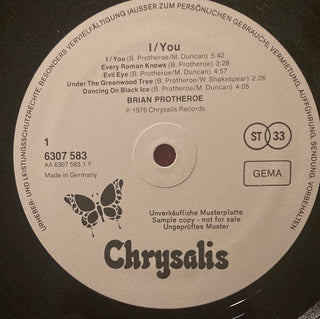 Brian Protheroe - I / You LP (VG+) - schallplattenparadis