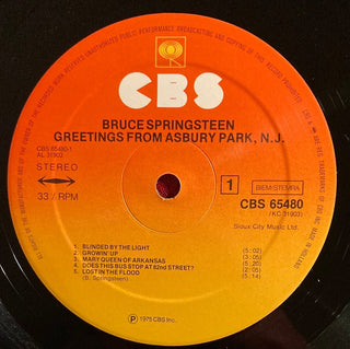 Bruce Springsteen - Greetings from Asbury Park N.J. LP (VG+) - schallplattenparadis