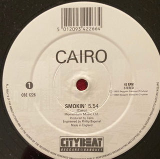 Cairo  ‎– Smokin' Maxi-Single (VG) - schallplattenparadis