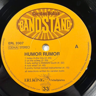 Carsten Bohn's Bandstand ‎– Humor Rumor LP mit OIS (VG+) - schallplattenparadis