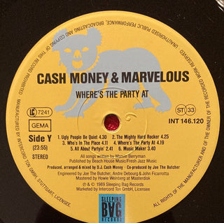 Cash Money & Marvelous ‎– Where's The Party At? LP (NM) - schallplattenparadis