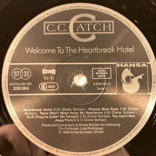 C.C. Catch ‎– Welcome To The Heartbreak Hotel LP (VG) - schallplattenparadis