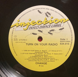Change ‎– Turn On Your Radio LP (NM) - schallplattenparadis
