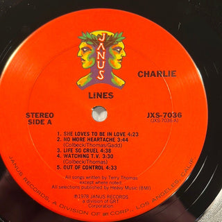 Charlie ‎– Lines LP mit OIS (VG+) - schallplattenparadis