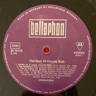 Charlie Rich ‎– The Best Of LP (VG) - schallplattenparadis