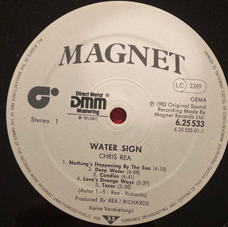 Chris Rea - Water Sign LP mit Beiblatt (VG) - schallplattenparadis