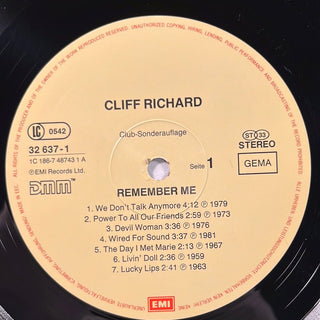 Cliff Richard ‎– Remember Me Doppel LP (NM) - schallplattenparadis