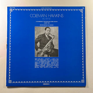 Coleman Hawkins Big Band ‎– Live Sessions At The Savoy Ballroom, Harlem LP (VG+) - schallplattenparadis