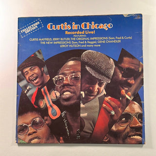 Curtis Mayfield ‎– Curtis In Chicago - Recorded Live LP (VG+) - schallplattenparadis