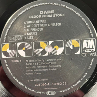 Dare ‎– Blood From Stone LP (NM) - schallplattenparadis