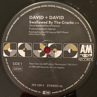 David & David – Swallowed By The Cracks Maxi-Single (VG+) - schallplattenparadis