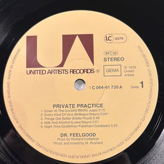 Dr. Feelgood ‎– Private Practice LP (NM) - schallplattenparadis