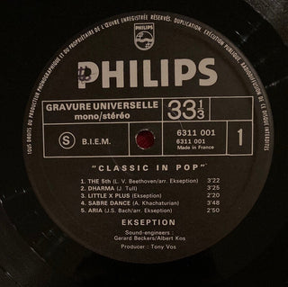 Ekseption - Classic in Pop LP (VG+) - schallplattenparadis