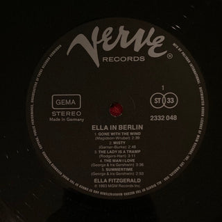 Ella Fitzgerald - Ella in Berlin LP (VG) - schallplattenparadis