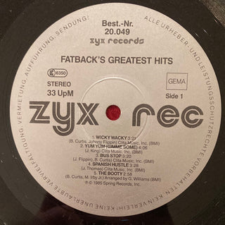 Fatback ‎– Fatback's Greatest Hits LP (VG) - schallplattenparadis