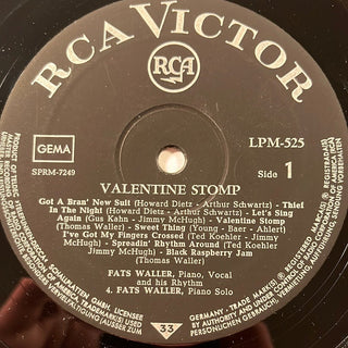Fats Waller ‎– Valentine Stomp LP (NM) - schallplattenparadis