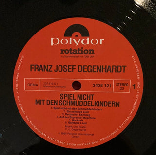 Franz Josef Degenhardt - Spiel nicht mit den Schmuddelkindern LP (NM) - schallplattenparadis