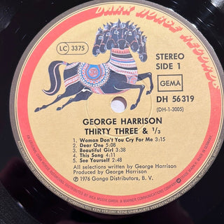 George Harrison ‎– Thirty Three & 1/3 LP mit OIS (VG+) - schallplattenparadis