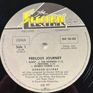 Gordon Giltrap ‎– Perilous Journey LP mit Beiblatt (NM) - schallplattenparadis