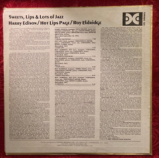 Harry Edison / Hot Lips Page / Roy Eldridge - Sweets, Lips & Lots of Jazz LP (VG) - schallplattenparadis