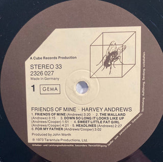 Harvey Andrews - Friends of mine LP (VG) - schallplattenparadis