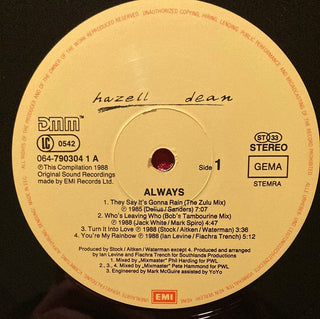 Hazell Dean ‎– Always LP mit OIS (VG) - schallplattenparadis