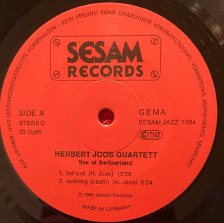 Herbert Joos Quartet ‎– Fellicat LP (NM) - schallplattenparadis