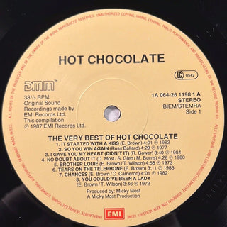 Hot Chocolate ‎– The Very Best Of Hot Chocolate LP (VG+) - schallplattenparadis